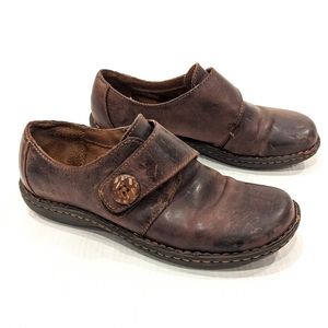 B.O.C. brown leather Monk Shoes Loafers